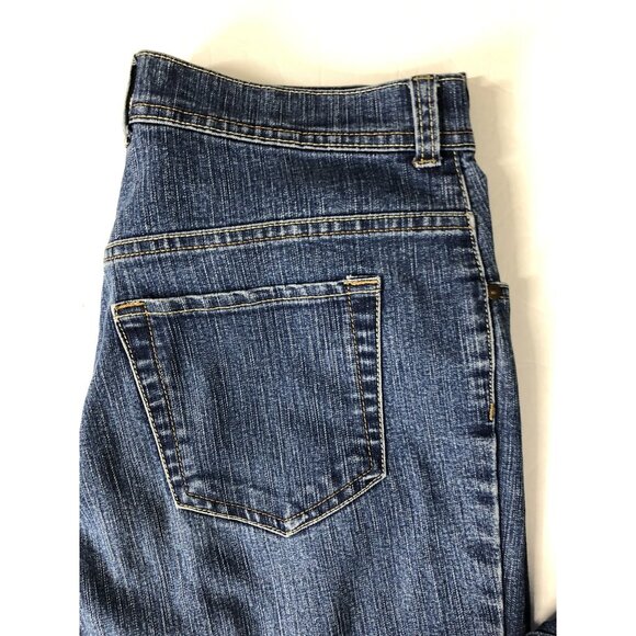 Gloria Vandenbilo Womens Sz 14 34X28  Blue Denim Jeans Straight High Rise Mom - Picture 5 of 6